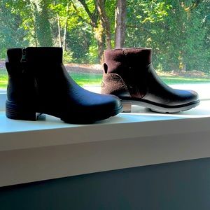 UGG Brown Leather Ankle Boots